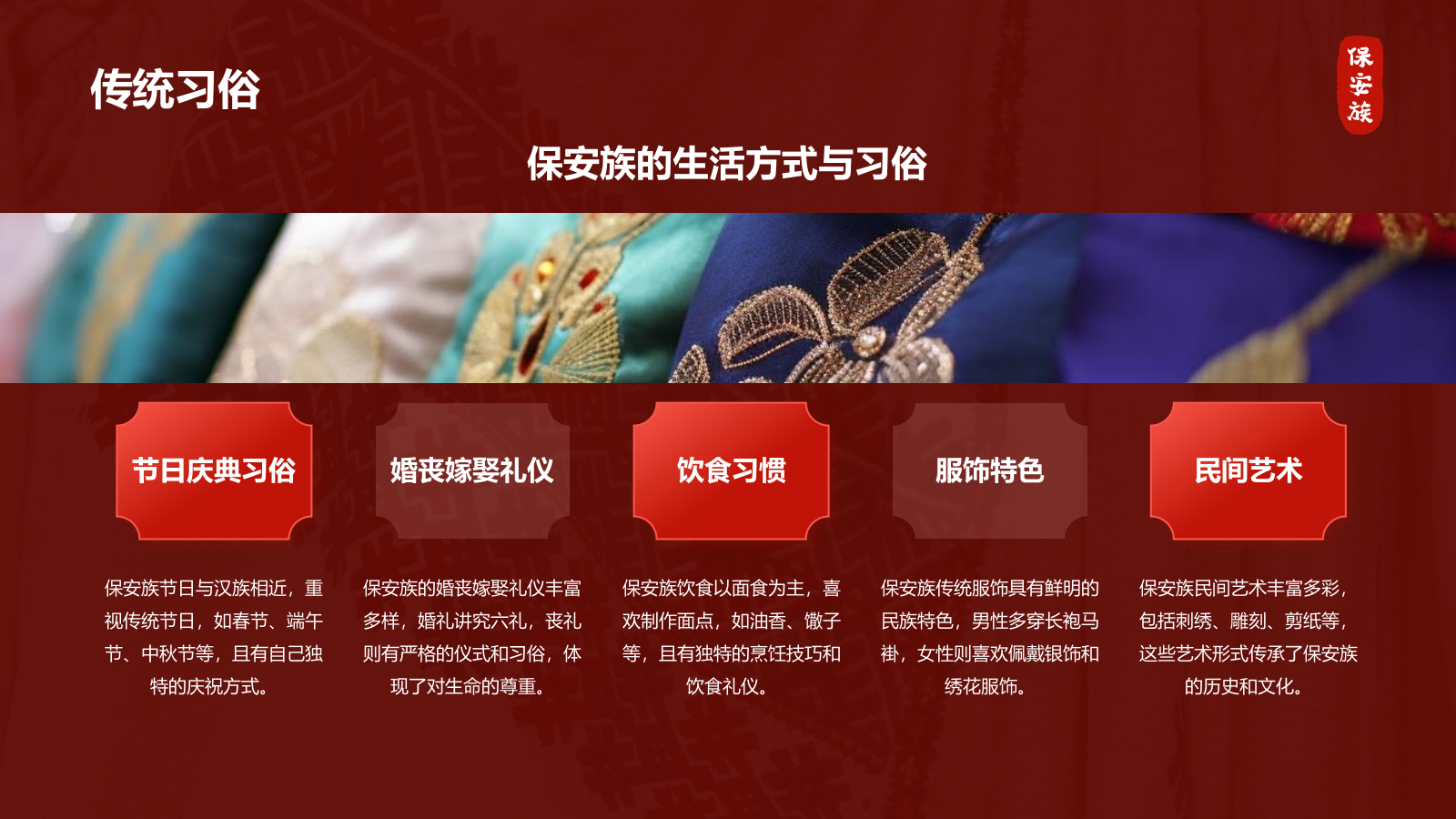 红色国潮风保安族介绍PPT模板.pptx_第8页