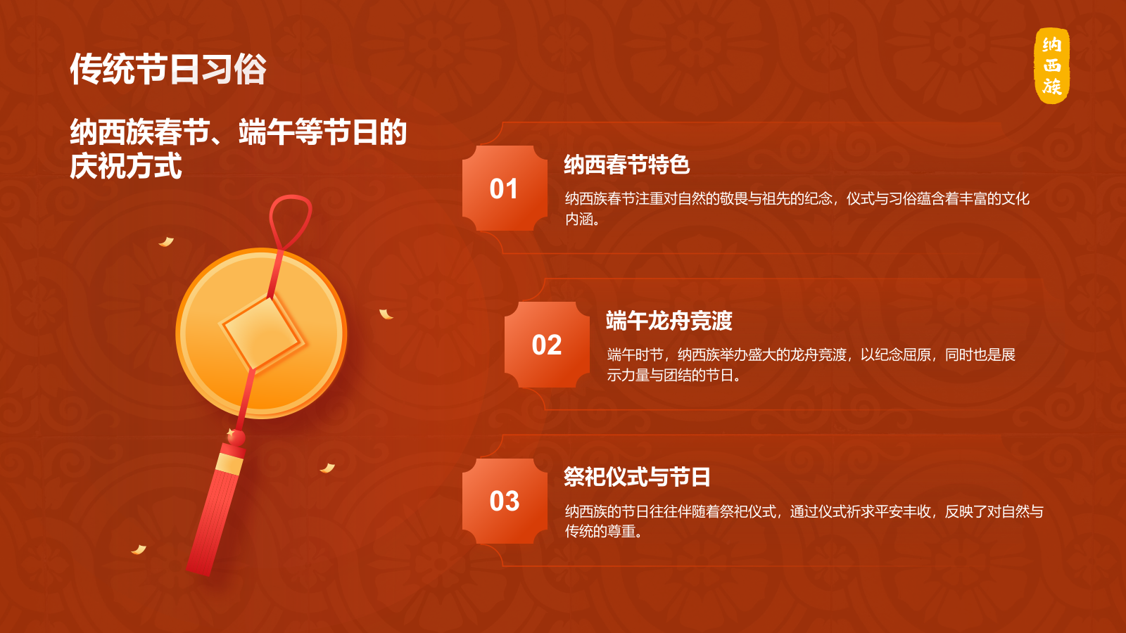 红色国潮风纳西族介绍PPT模板.pptx_第10页