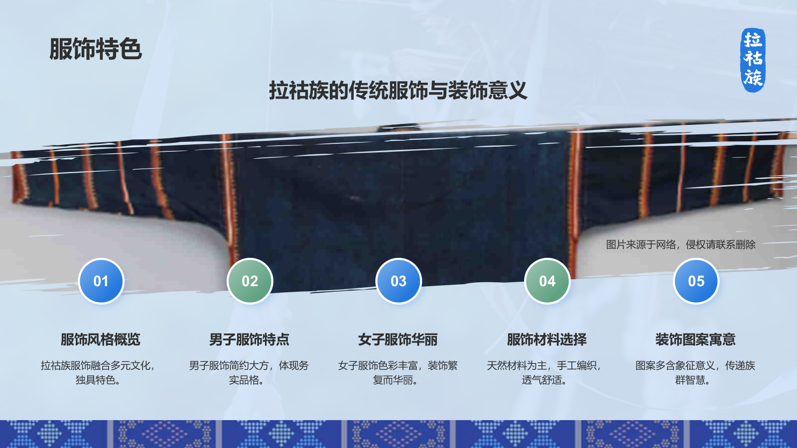 蓝色插画风拉祜族介绍PPT模板.pptx_第10页