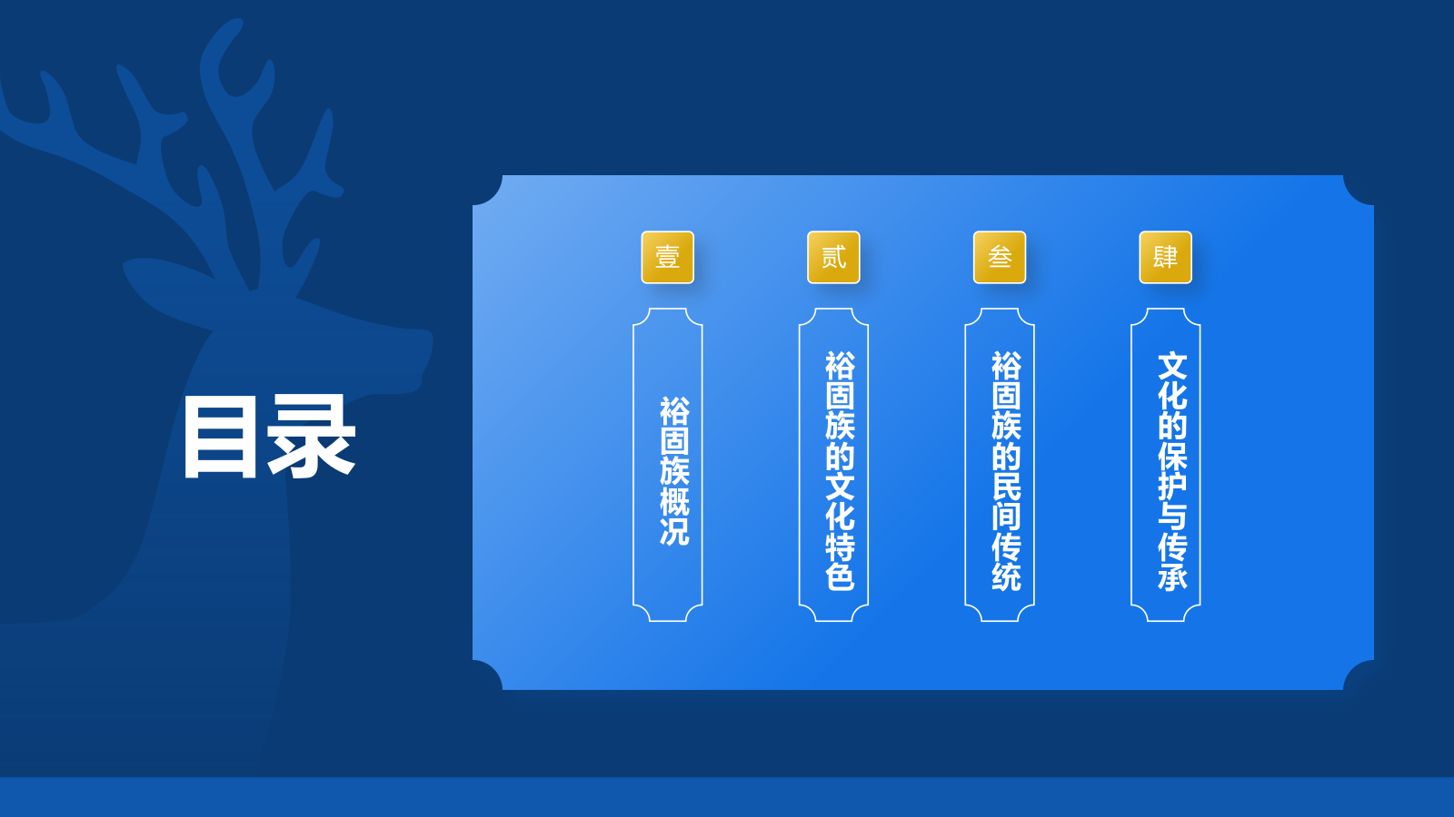 蓝色插画风裕固族介绍PPT模板.pptx_第2页