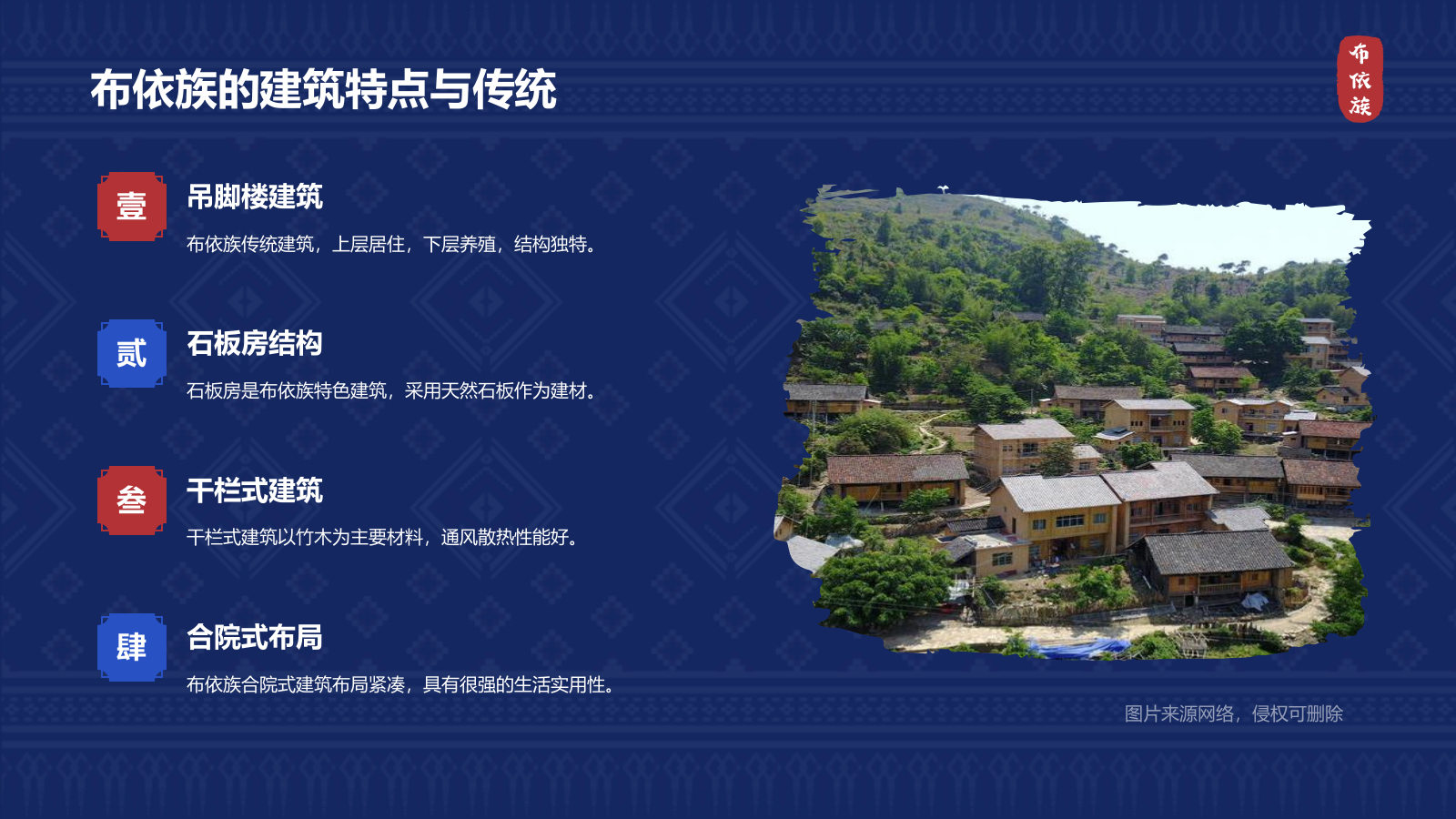 蓝色复古风布依族介绍PPT模板.pptx_第9页