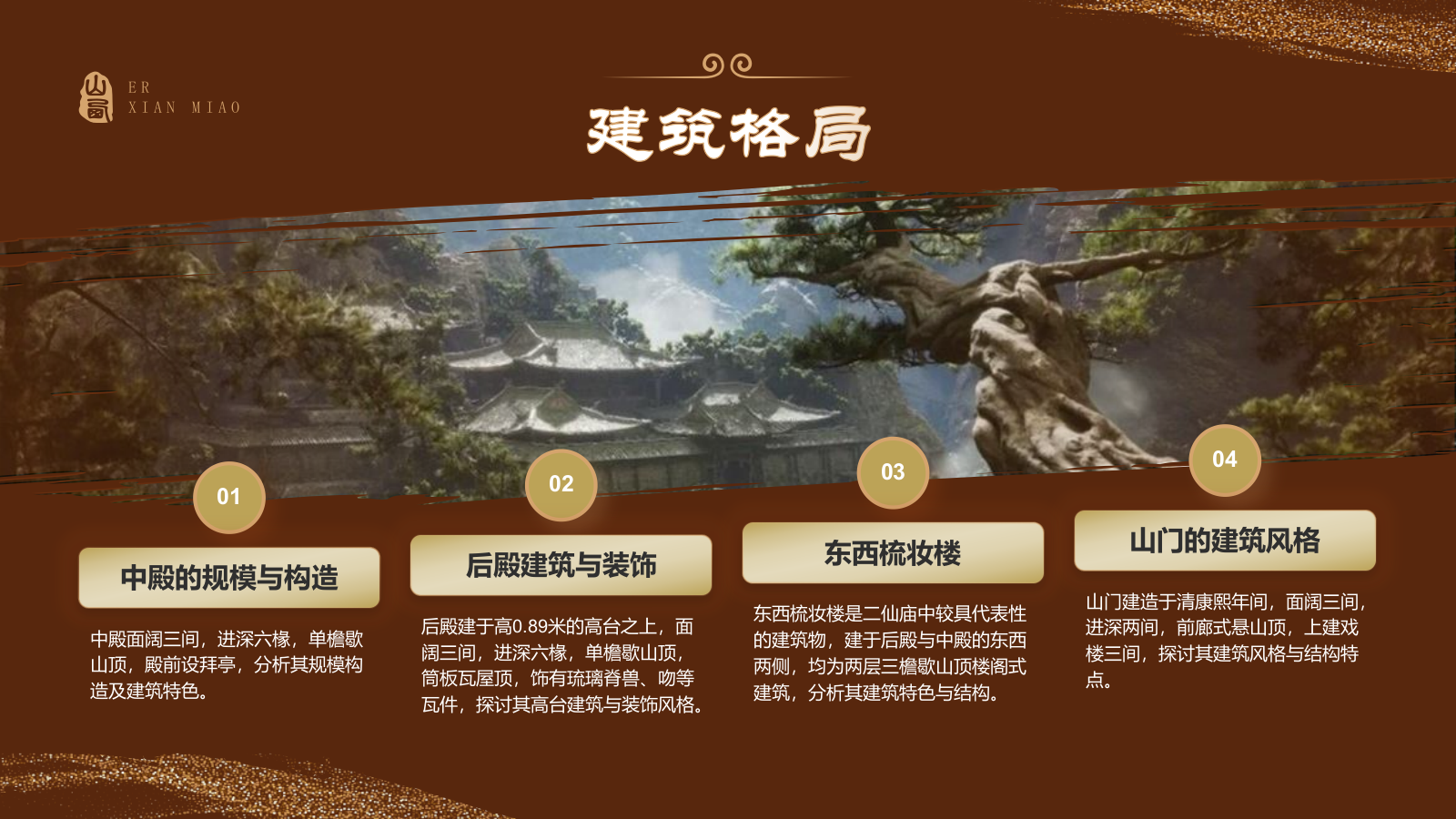 橙色国潮风黑神话悟空取景地——山西西溪二仙庙PPT模板.pptx_第7页