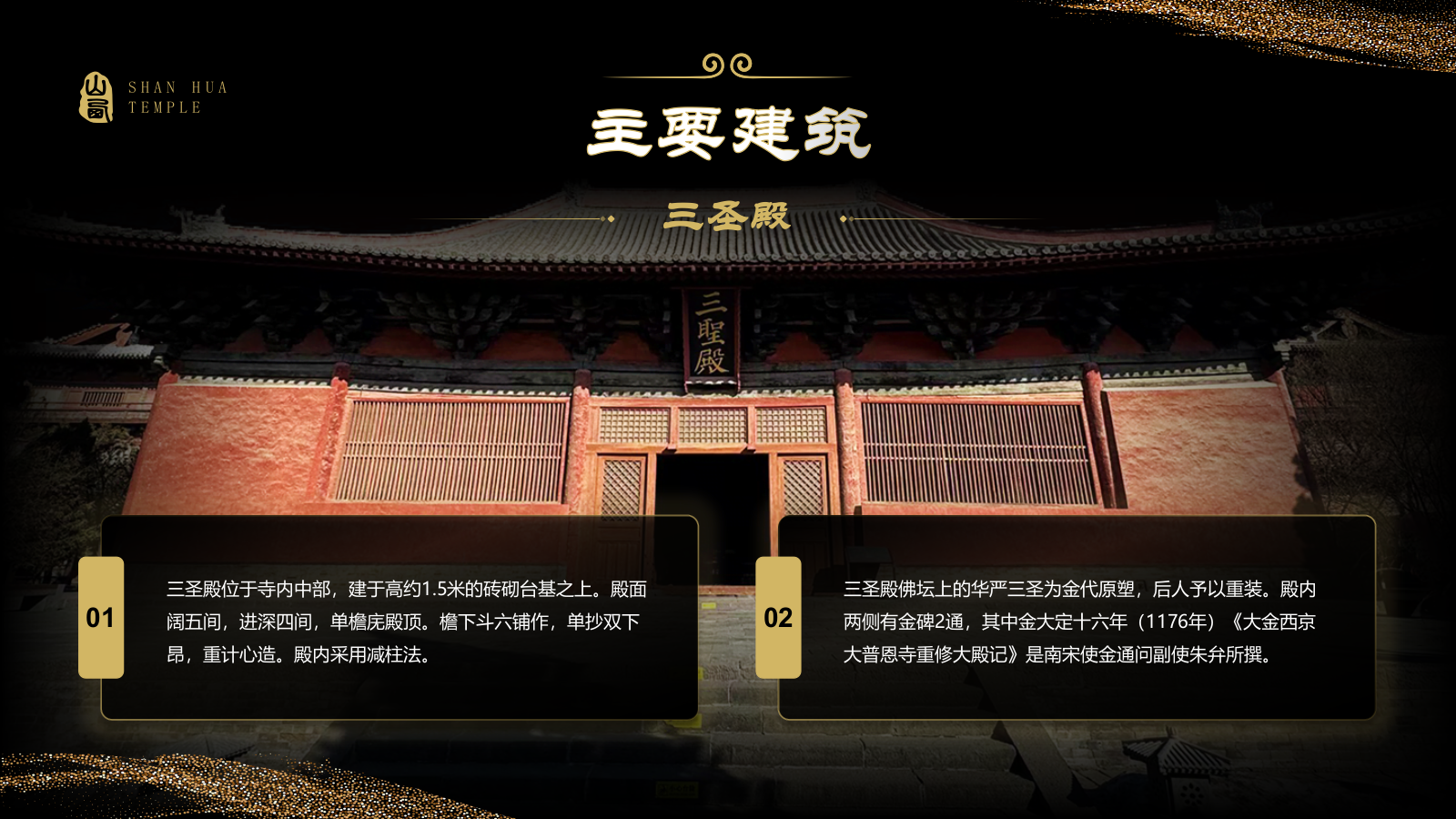 黑色国潮风黑神话悟空取景地——善化寺PPT模板.pptx_第8页