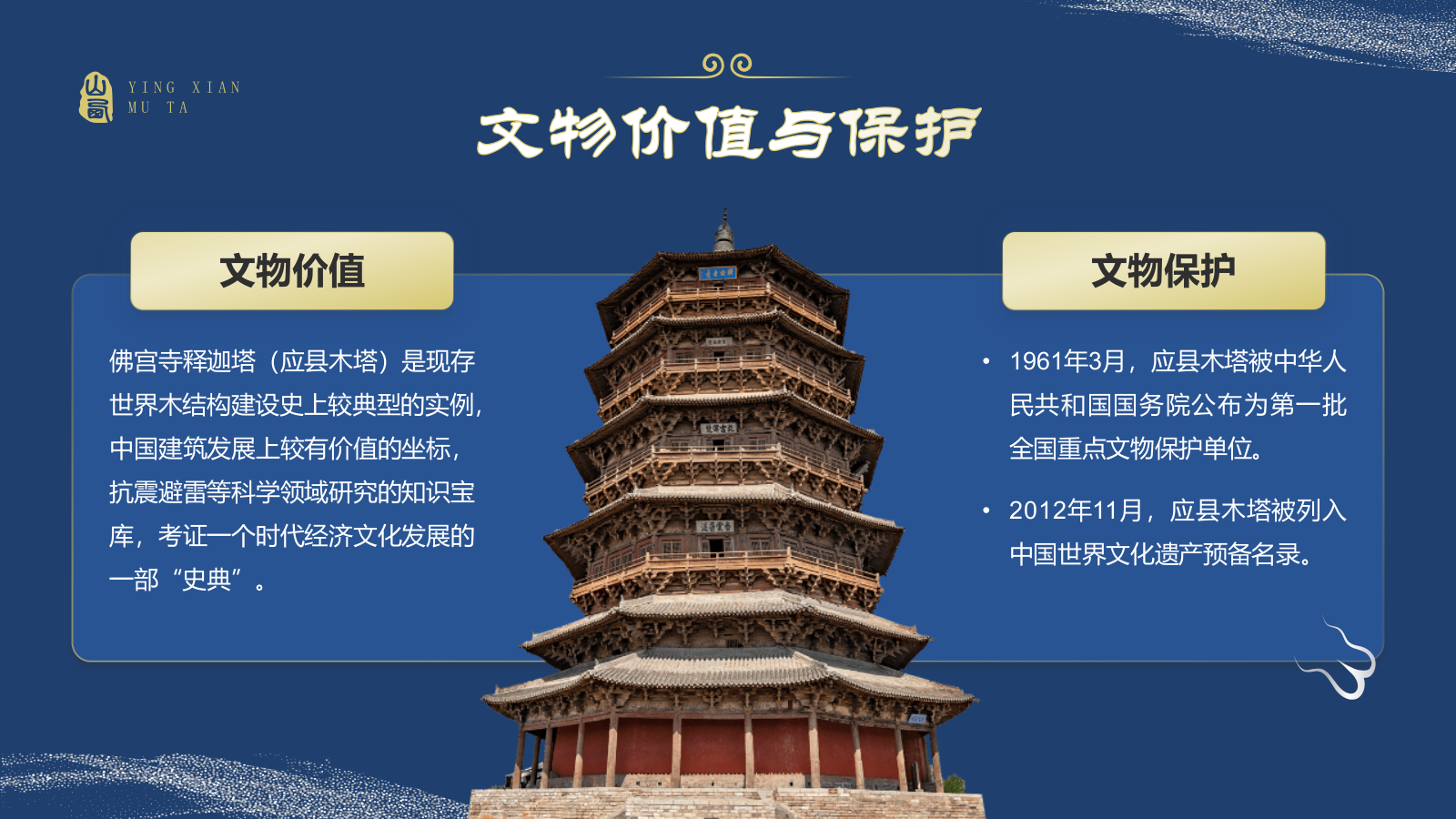 蓝色国潮风黑神话悟空取景地——山西应县木塔PPT模板.pptx_第10页