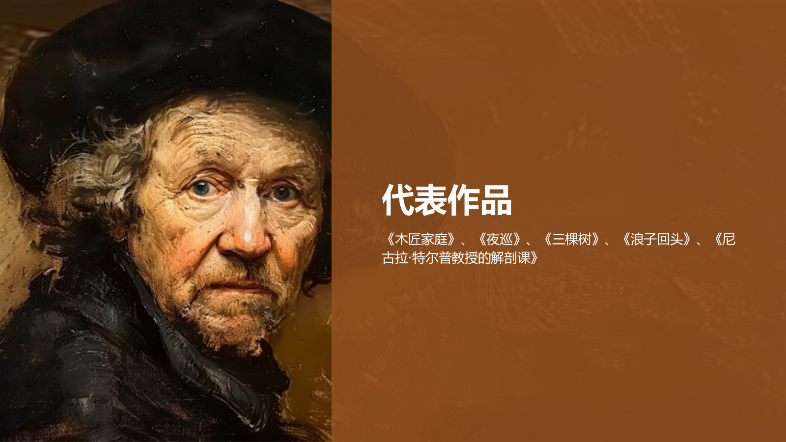 橙色复古风伦勃朗·哈尔曼松·凡·莱因——荷兰最伟大的画家PPT模板.pptx_第7页