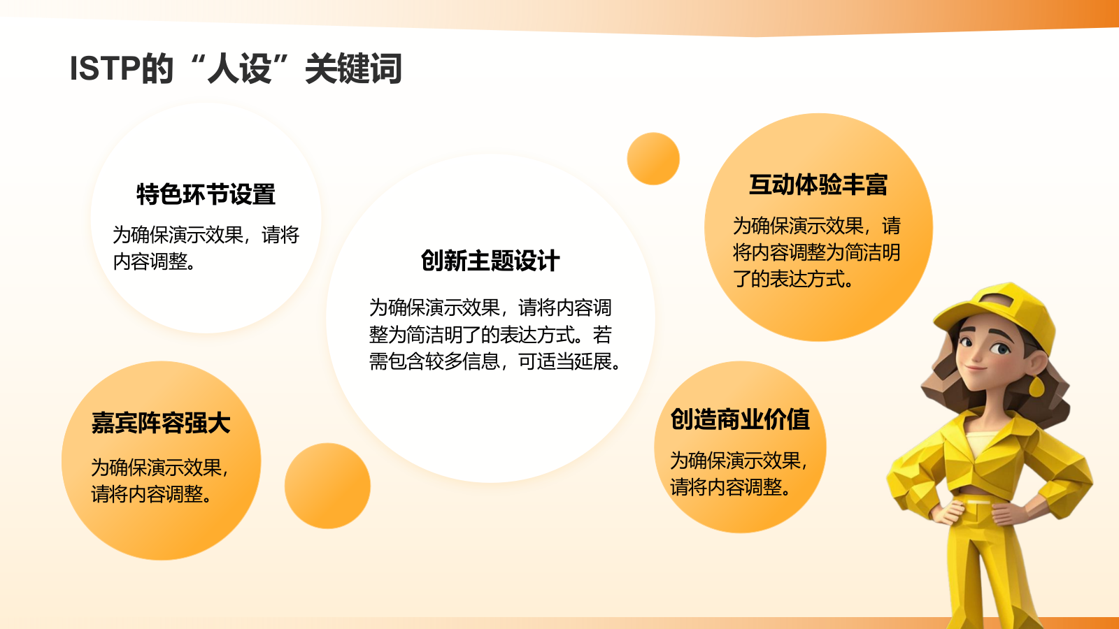 橙色插画风ISTP人格介绍PPT模板.pptx_第5页