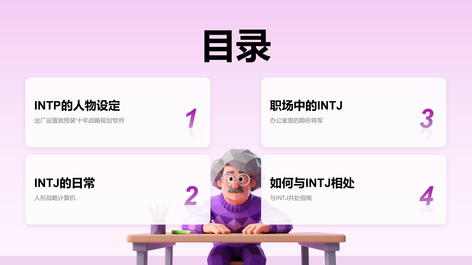 粉色摄影风INTJ人格介绍PPT模板.pptx_第2页