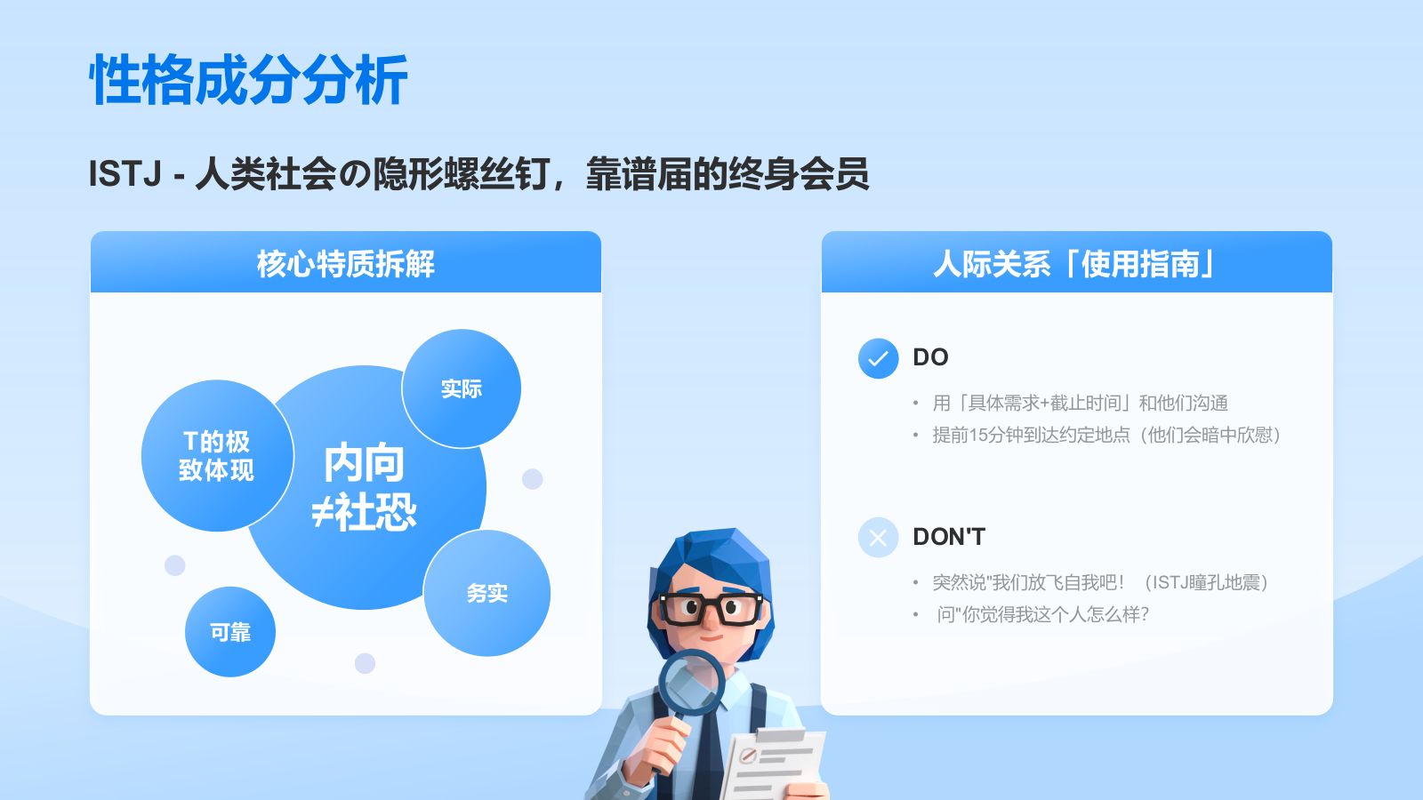 蓝色插画风ISTJ人格介绍PPT模板.pptx_第5页