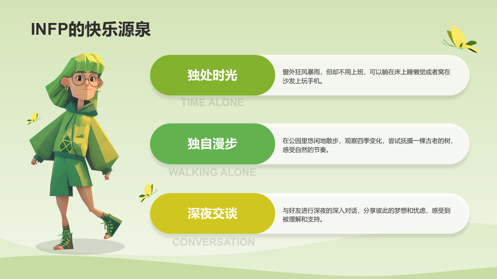 绿色3D风INFP人格介绍PPT模板.pptx_第6页