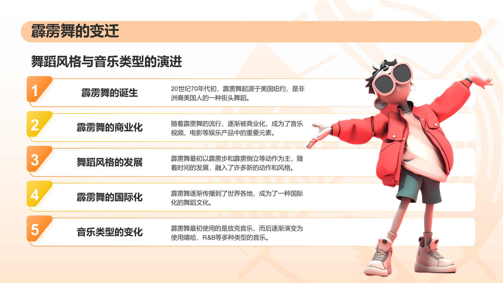 橙色3D风奥运会霹雳舞PPT模板.pptx_第6页