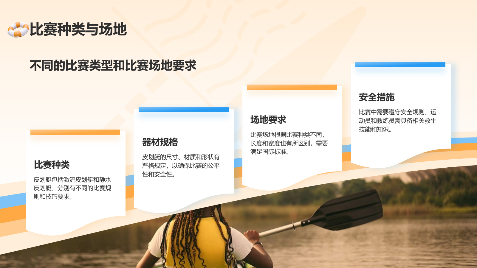 橙色3D风奥运会——皮划艇知识科普PPT模板.pptx_第6页