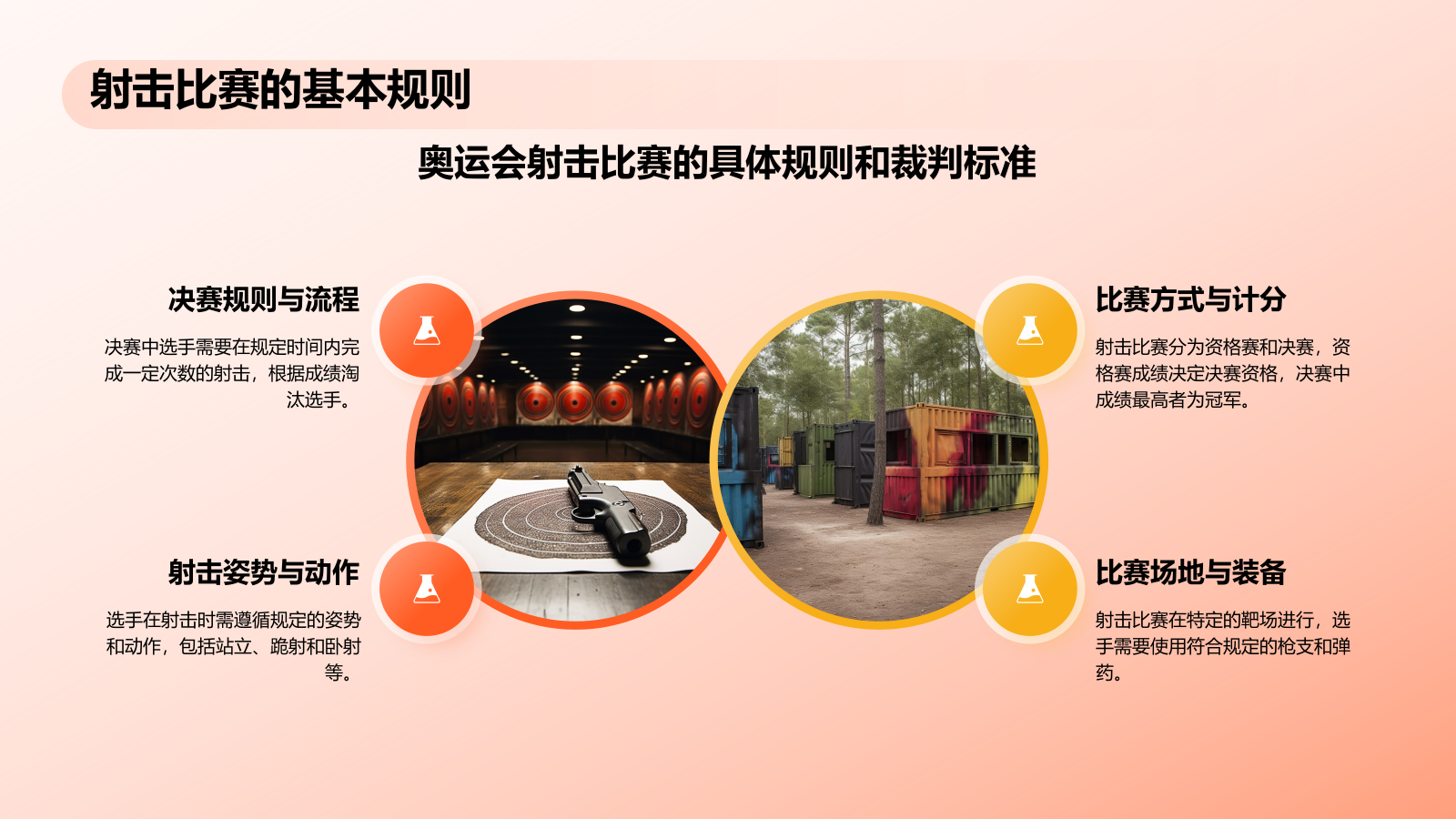 橙色3D风射击奥运项目科普PPT模板.pptx_第8页