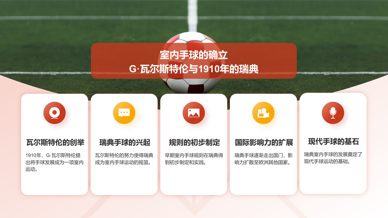 红色3D风奥运会项目科普——手球PPT模板.pptx_第5页