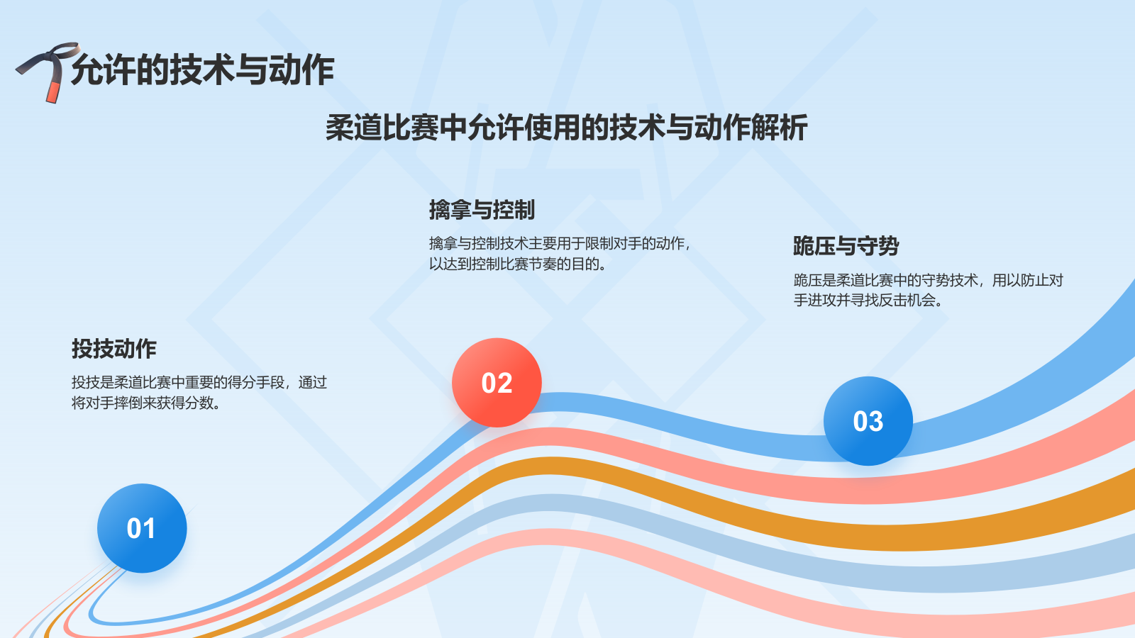 蓝色3D风奥运会——柔道知识科普PPT模板.pptx_第10页