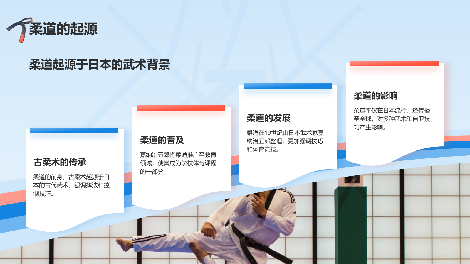 蓝色3D风奥运会——柔道知识科普PPT模板.pptx_第4页