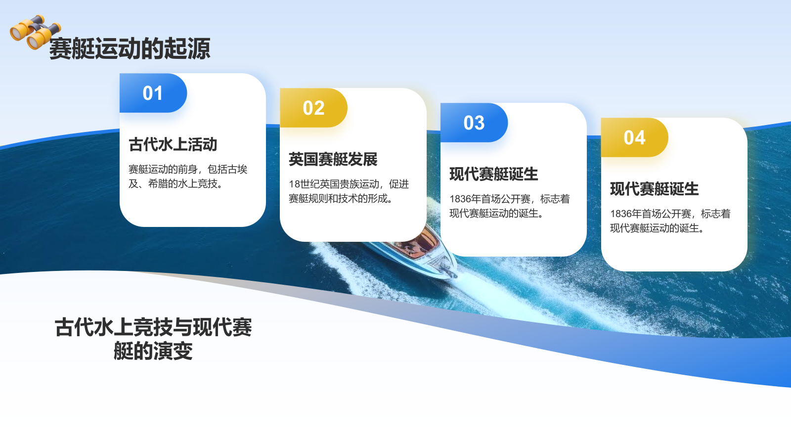 蓝色3D风奥运会——赛艇知识科普PPT模板.pptx_第4页