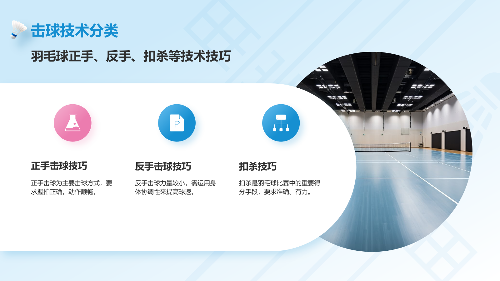 蓝色3D风奥运项目科普——羽毛球PPT模板.pptx_第10页