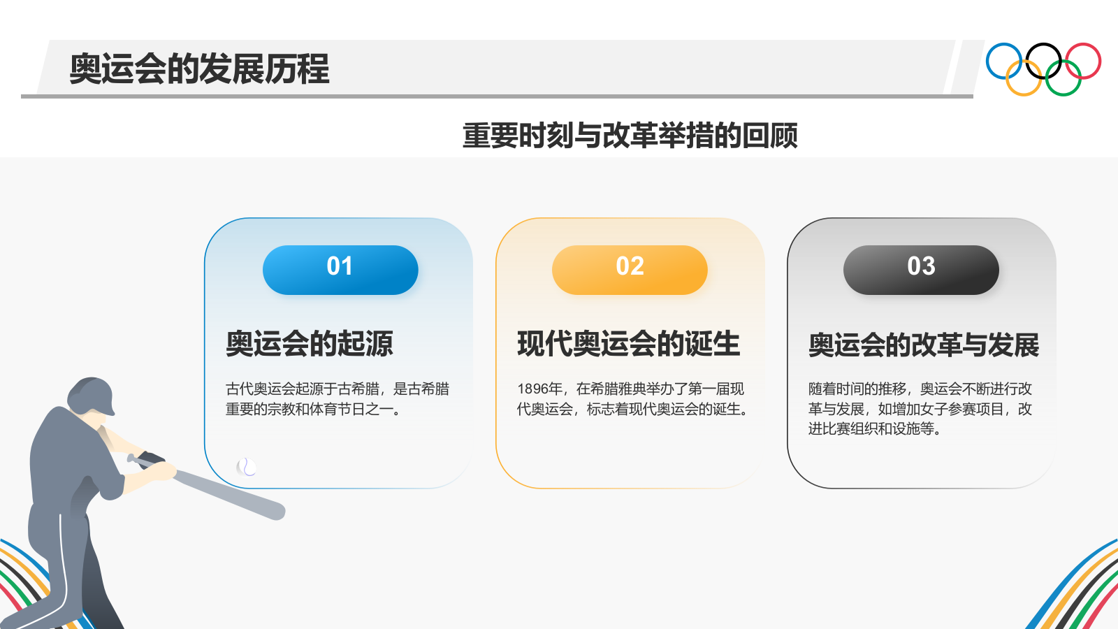 蓝色几何风奥运知识科普PPT模板.pptx_第6页