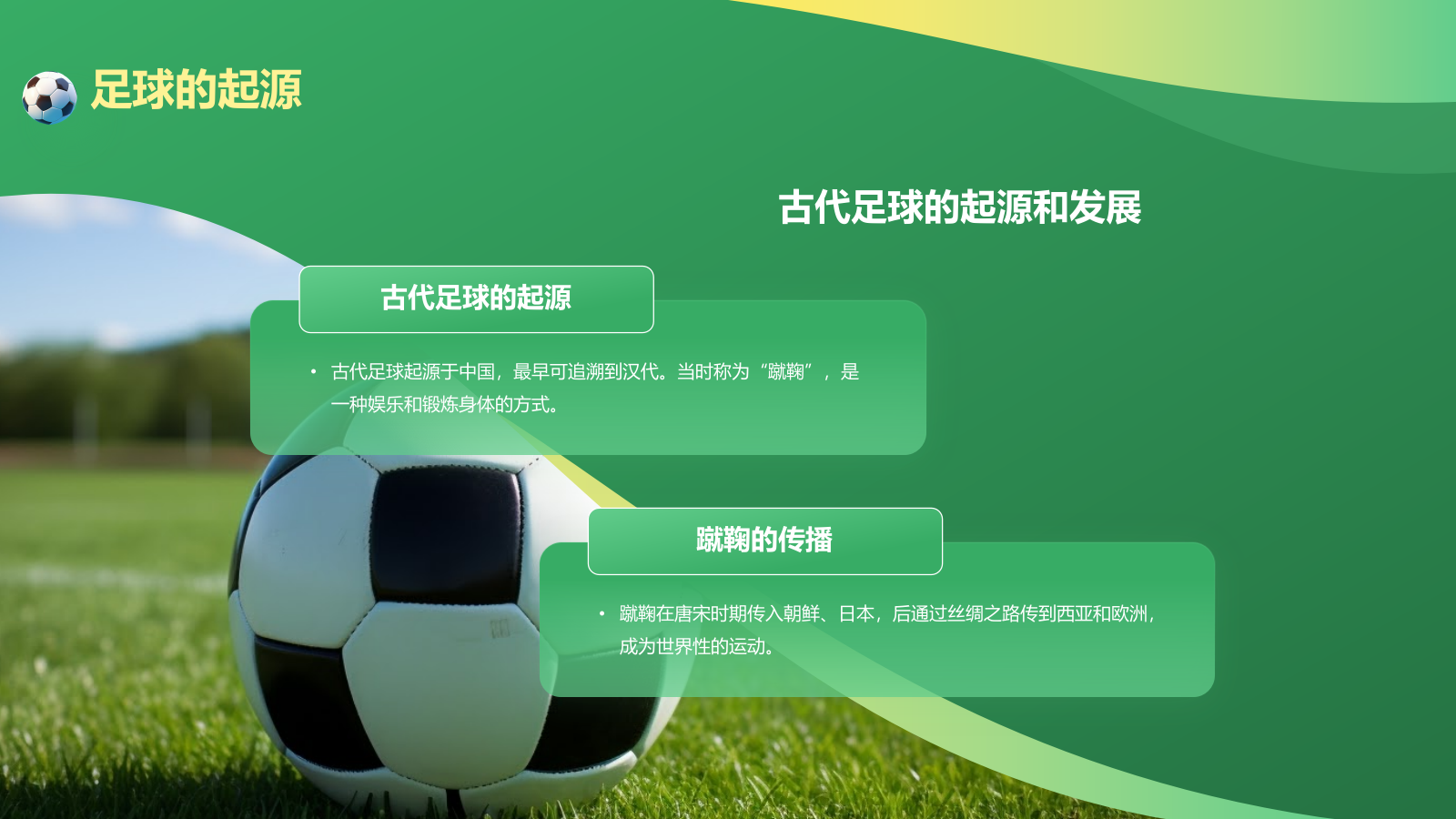绿色3D风奥运会——足球项目知识科普PPT模板.pptx_第4页