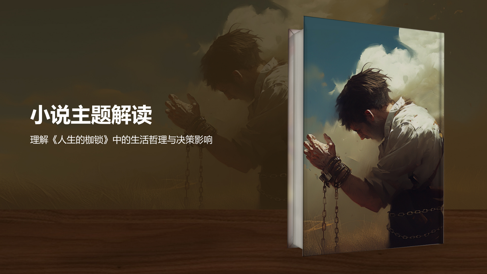 橙色复古风《人生的枷锁》读书笔记PPT模板.pptx_第3页