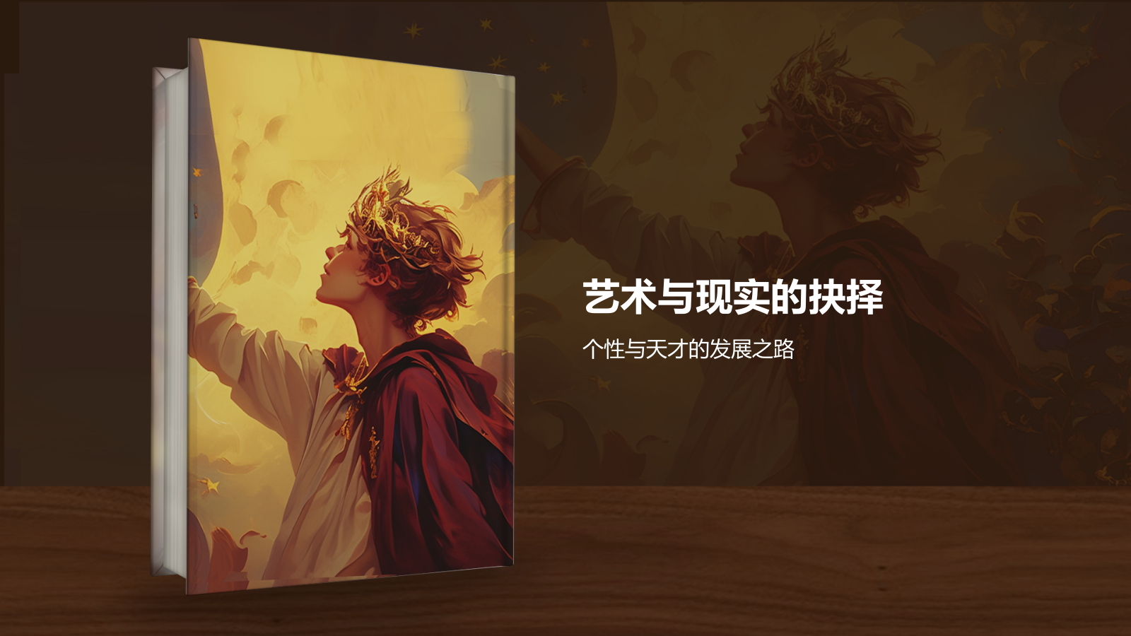 橙色复古风《月亮和六便士》读书笔记PPT模板.pptx_第7页