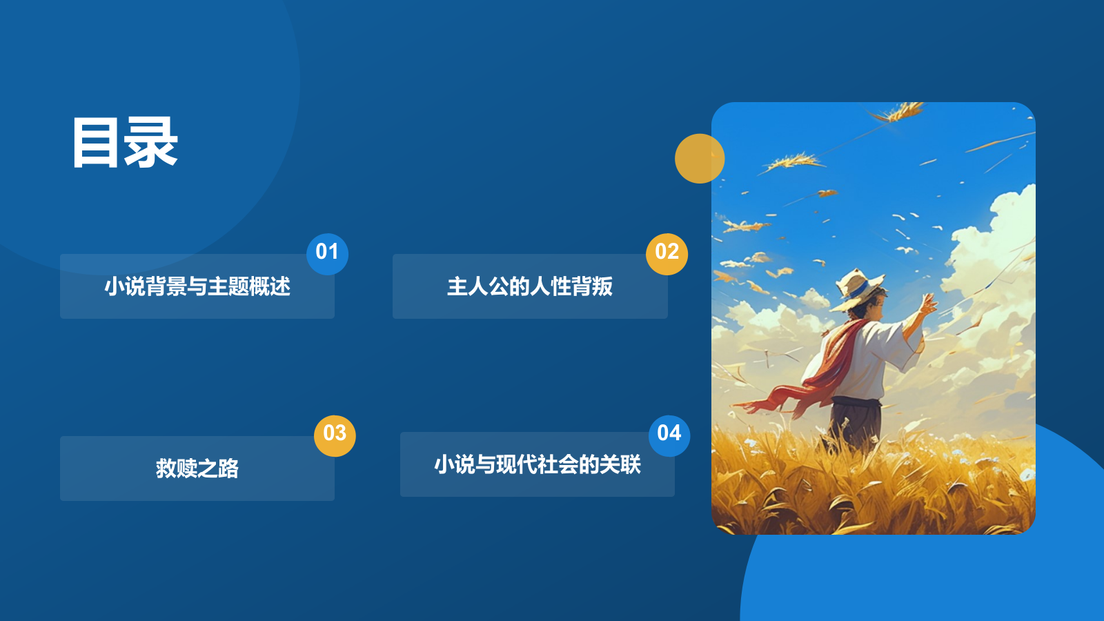 橙色复古风《追风筝的人》读书笔记PPT模板.pptx_第2页