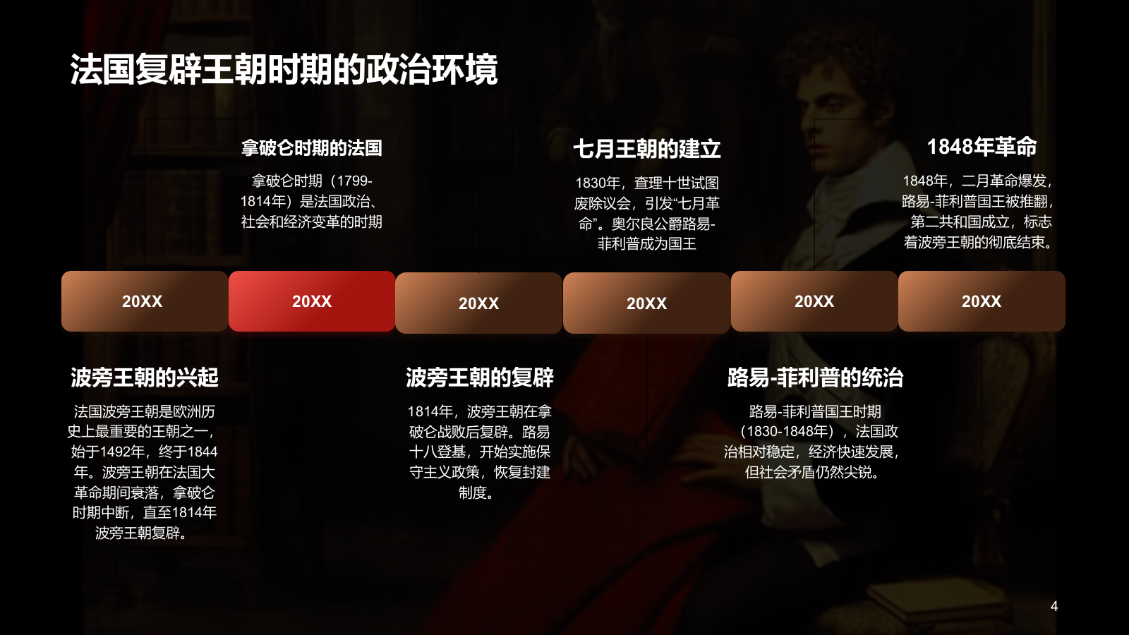 黑色复古读书笔记《红与黑》培训课件PPT模板.pptx_第4页