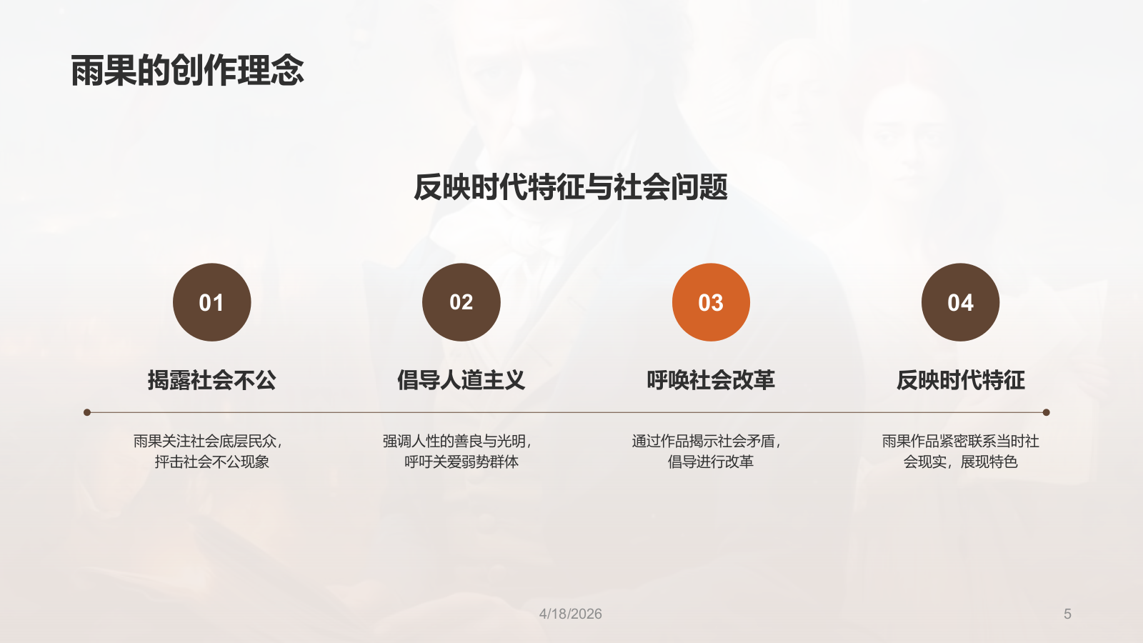 黄色复古读书笔记《悲惨世界》培训课件PPT模板.pptx_第5页