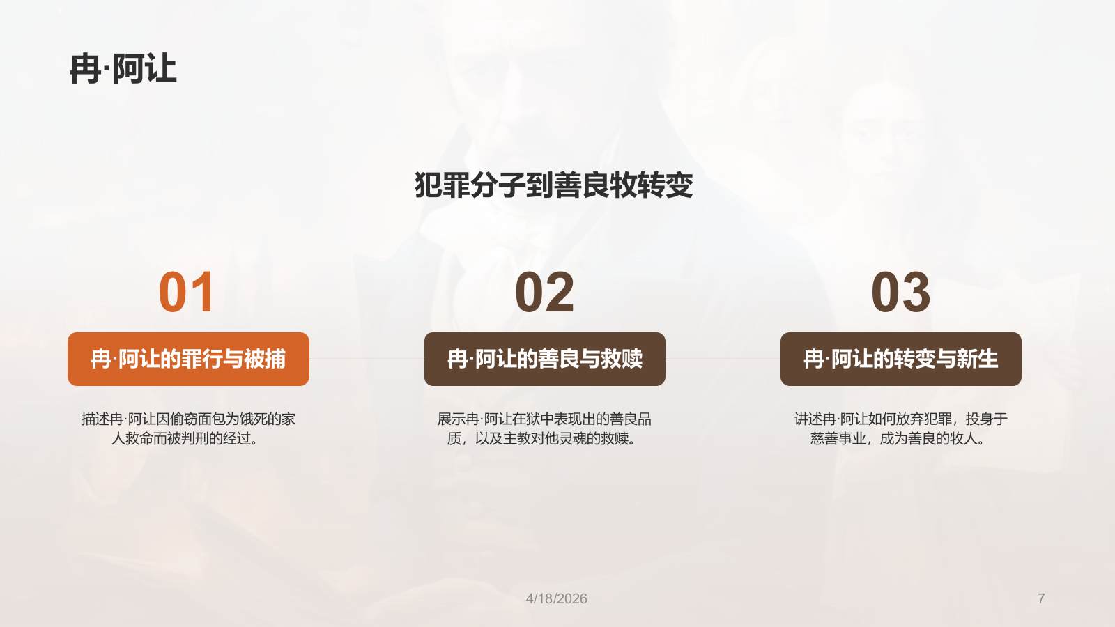 黄色复古读书笔记《悲惨世界》培训课件PPT模板.pptx_第7页