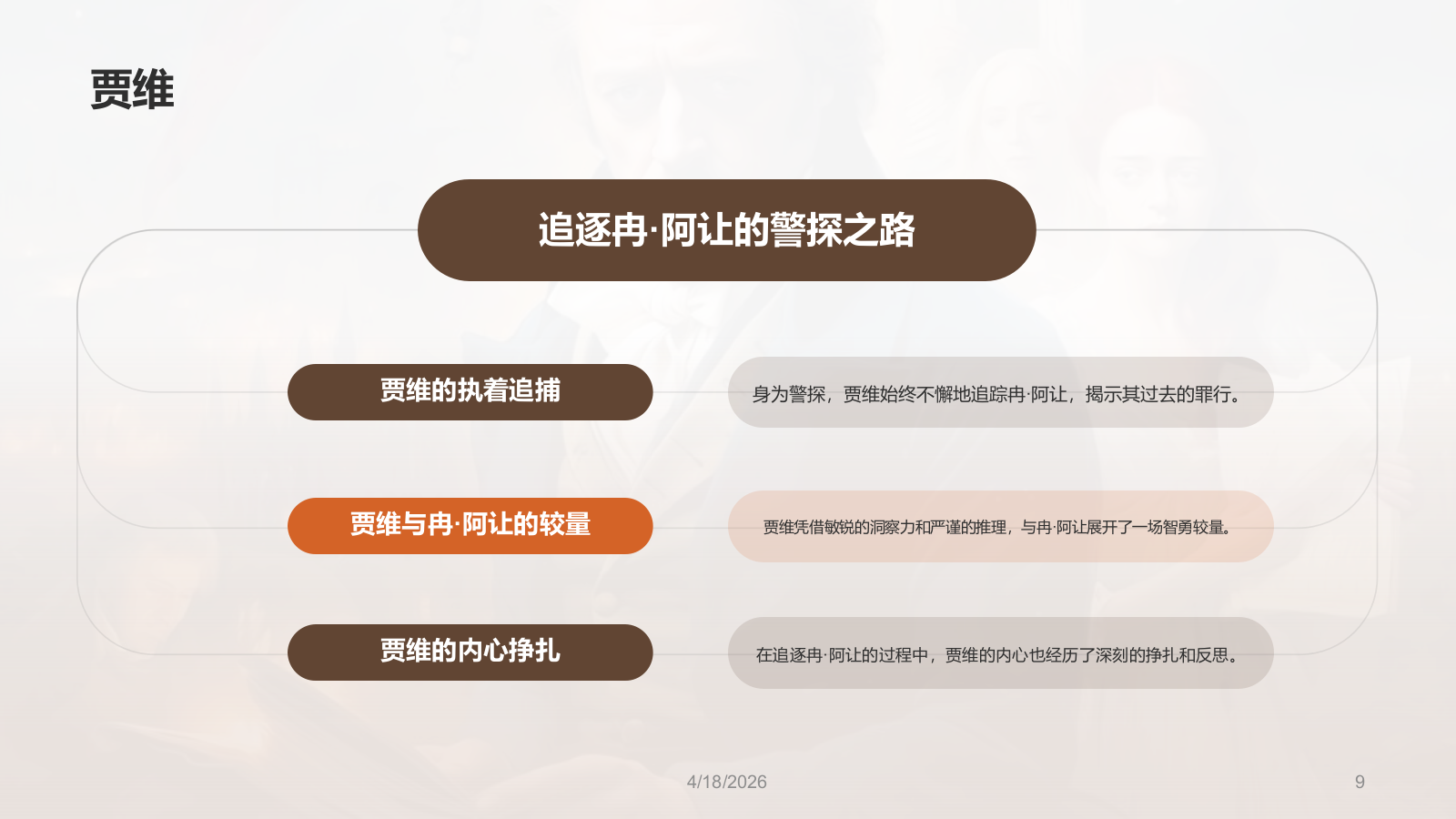 黄色复古读书笔记《悲惨世界》培训课件PPT模板.pptx_第9页