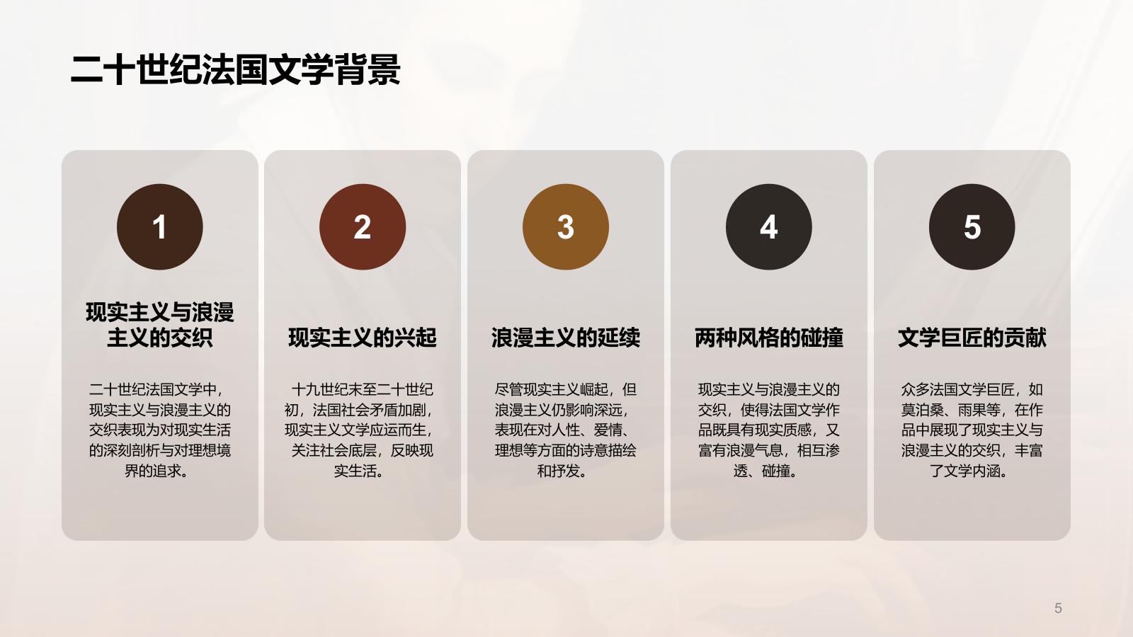 黄色复古读书笔记《约翰.克里斯朵夫》培训课件PPT模板.pptx_第5页