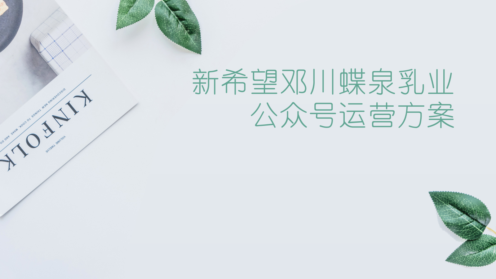 新希望蝶泉乳业公众号运营方案.pptx