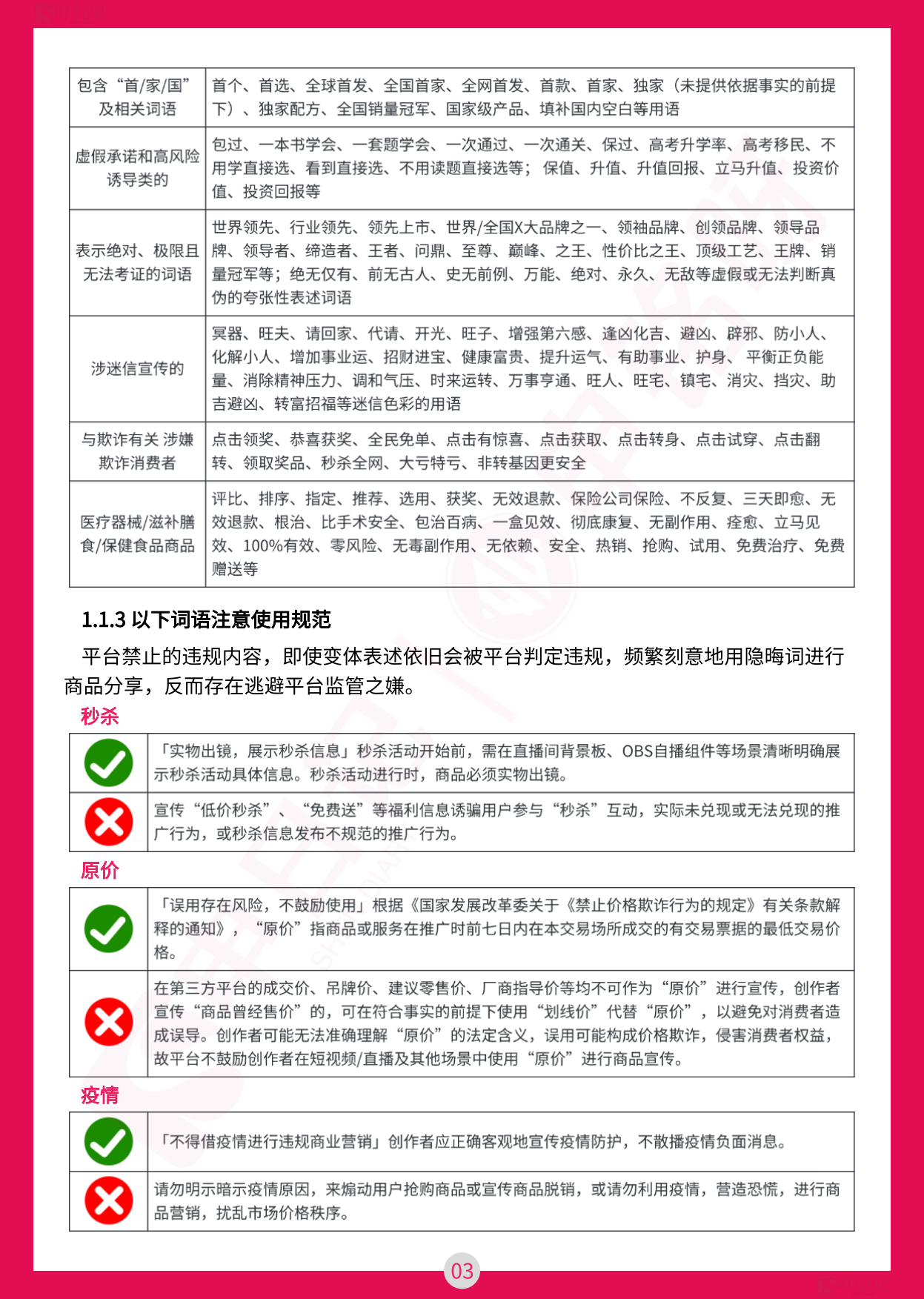 小红书直播笔记违禁词与违规问题手册（最全版）.pdf_第5页