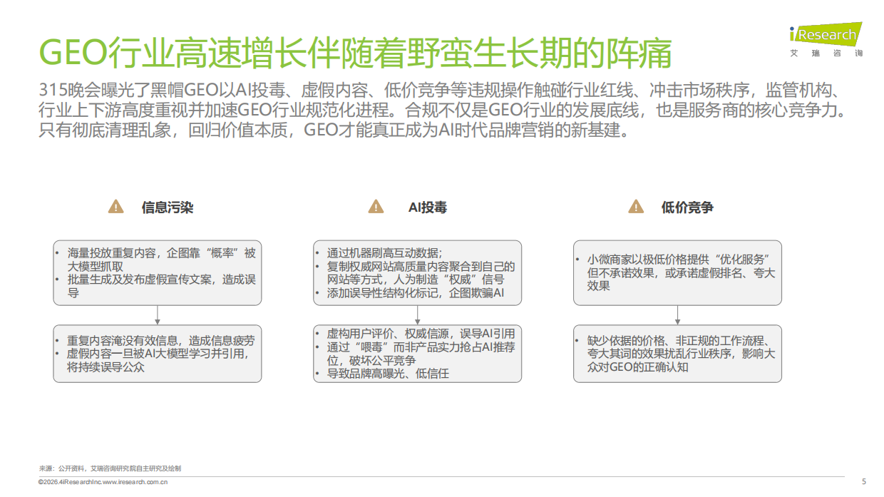 专注构建长效信任生态——2026年GEO行业专题研究报告-艾瑞咨询.pdf_第5页