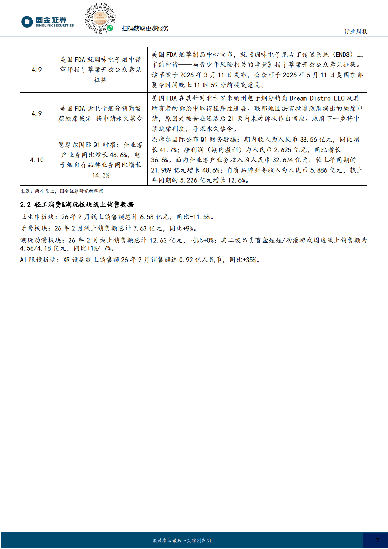 2026耐用消费产业行业研究：华为新一代AI眼镜即将亮相，宠物食品标准提升-国金证券.pdf_第7页
