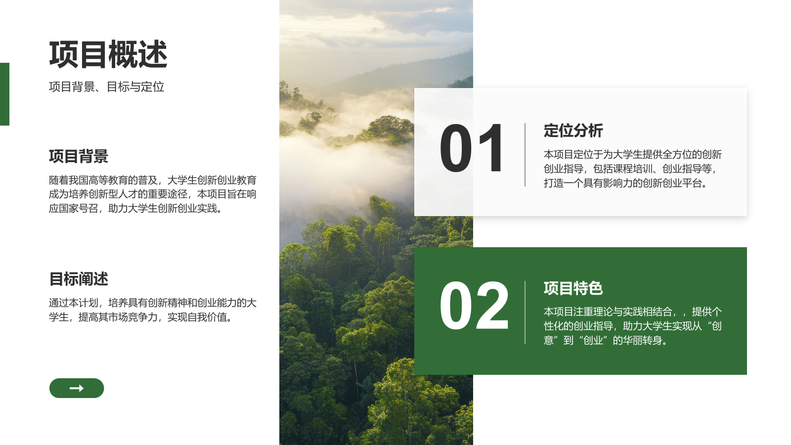 绿色商务风创新创业通用计划书PPT模板.pptx_第6页