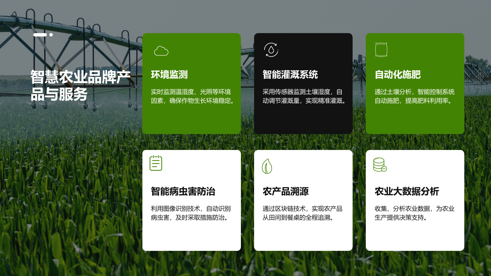 绿色商务风智慧农业创业计划书 PPT模板.pptx_第5页