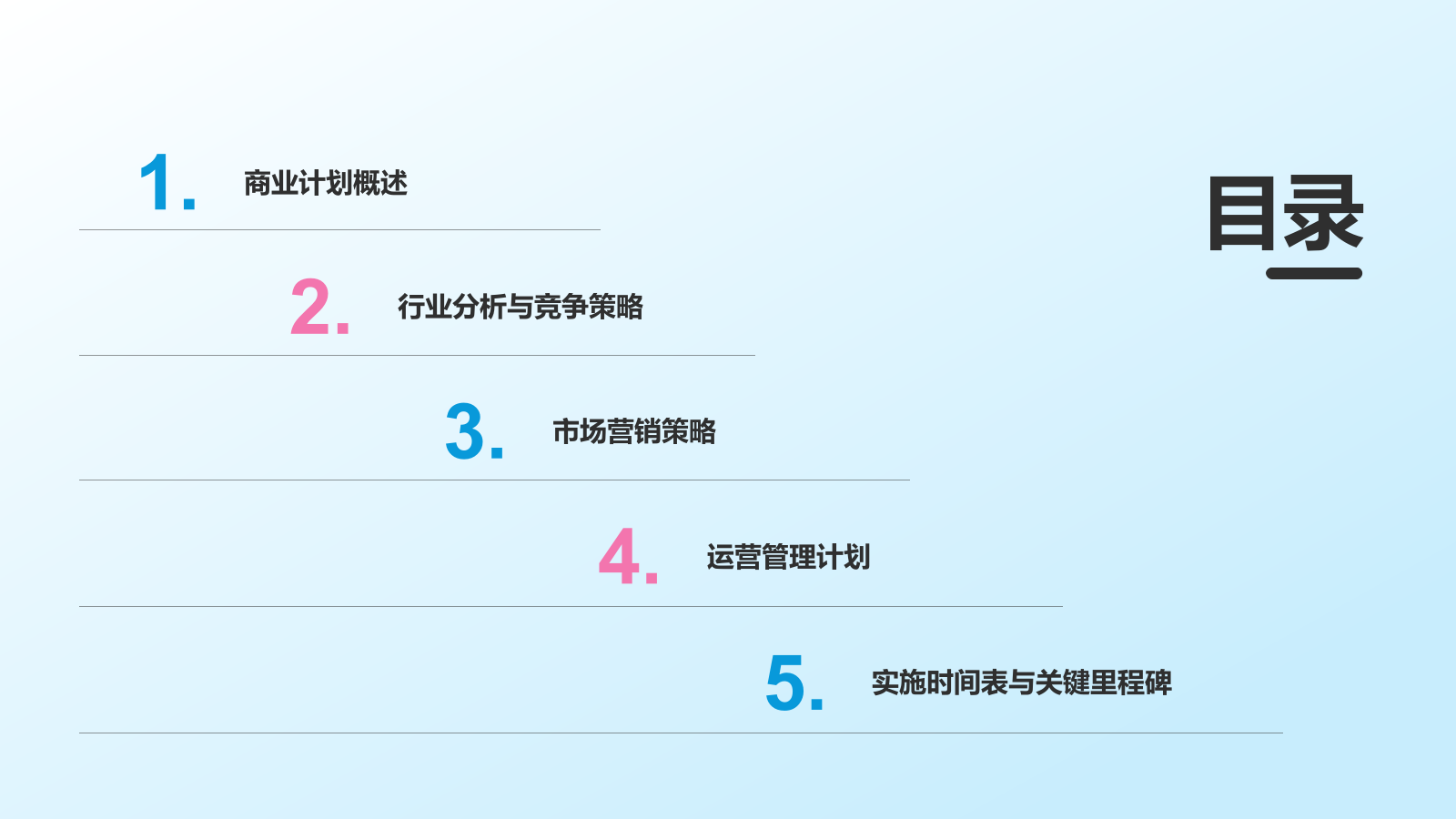 蓝色商务风通用行业商业计划书PPT模板1.pptx_第2页