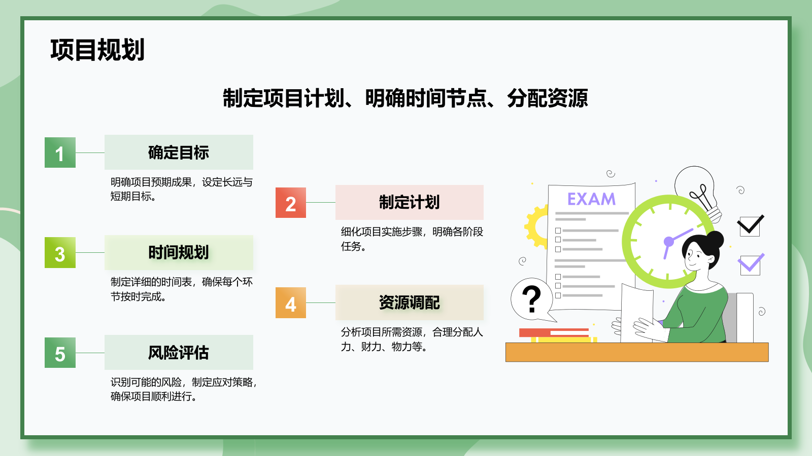 绿色插画风大学生创业实践项目策划PPT模板.pptx_第9页
