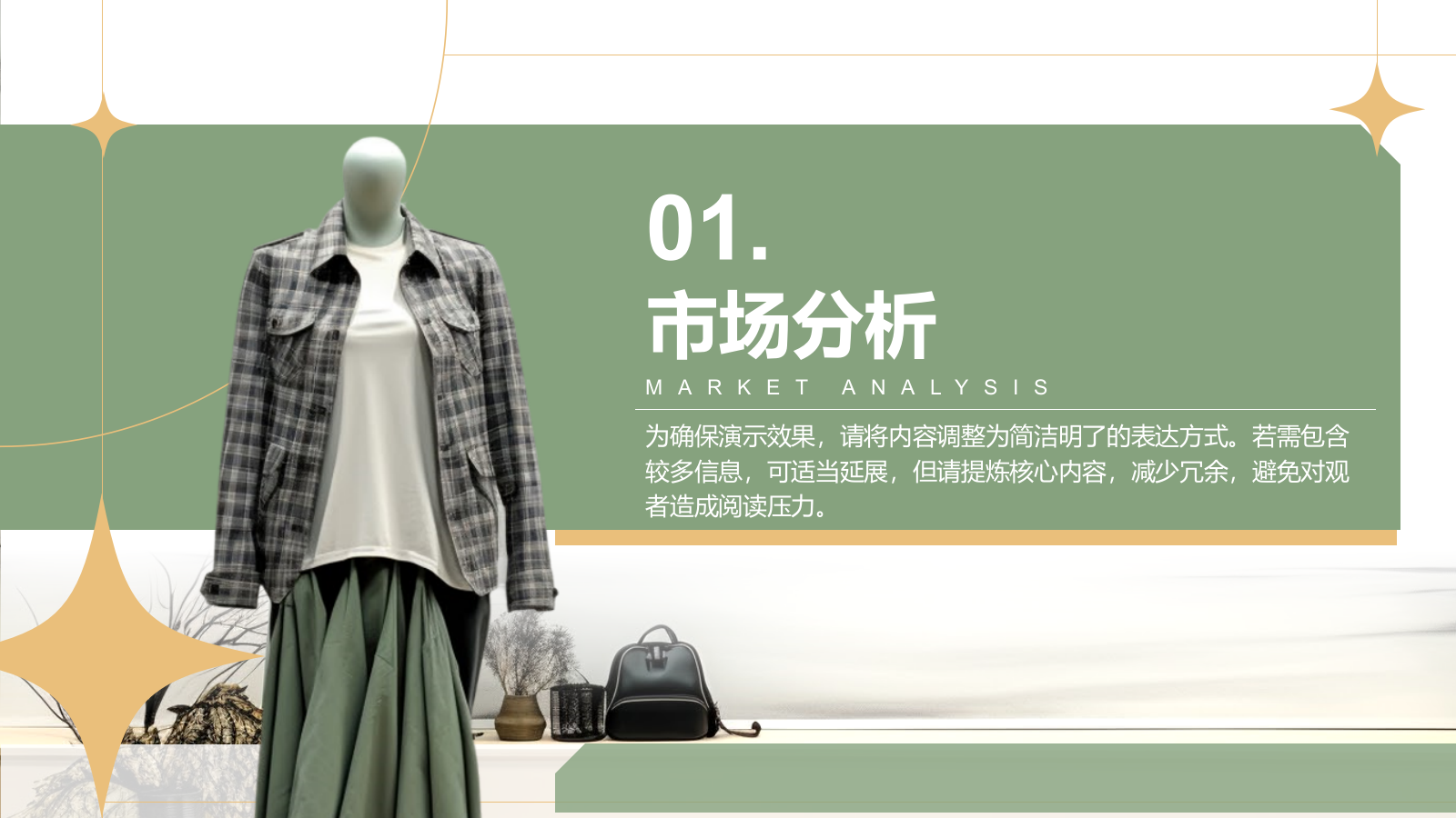 绿色复古风服装商业计划书PPTPPT模板.pptx_第3页