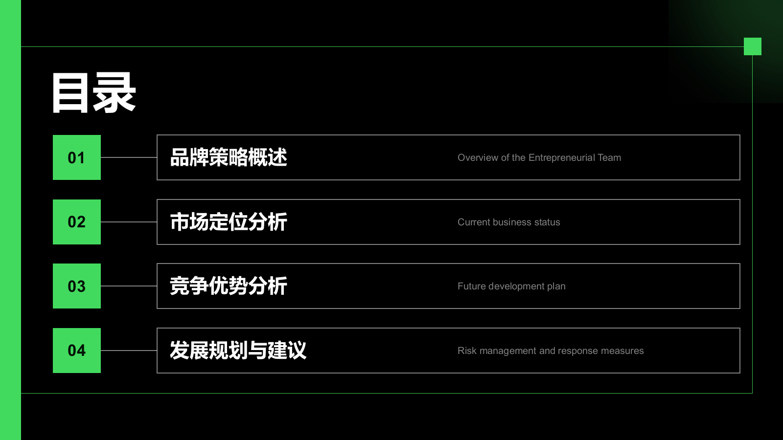绿色简约风IT互联网商业品牌提案PPT模板.pptx_第2页