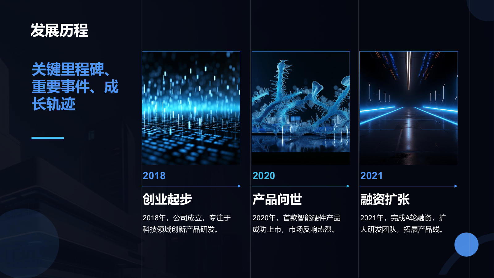 蓝色科技风科技风商业计划书PPT模板.pptx_第5页
