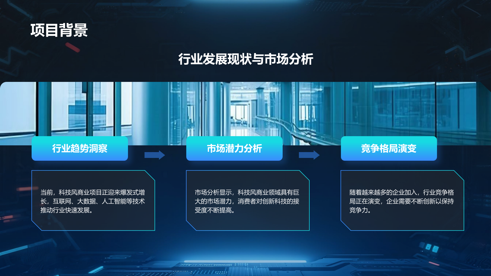 蓝色科技风科技风商业计划书项目介绍PPT.pptx_第4页