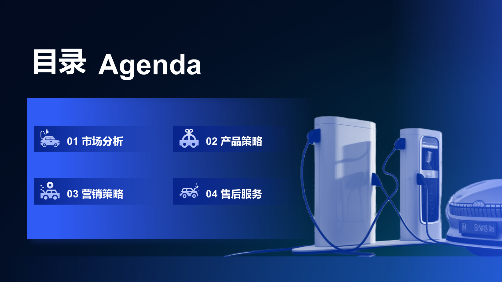 蓝色科技风汽车商业计划书PPT模板.pptx_第2页