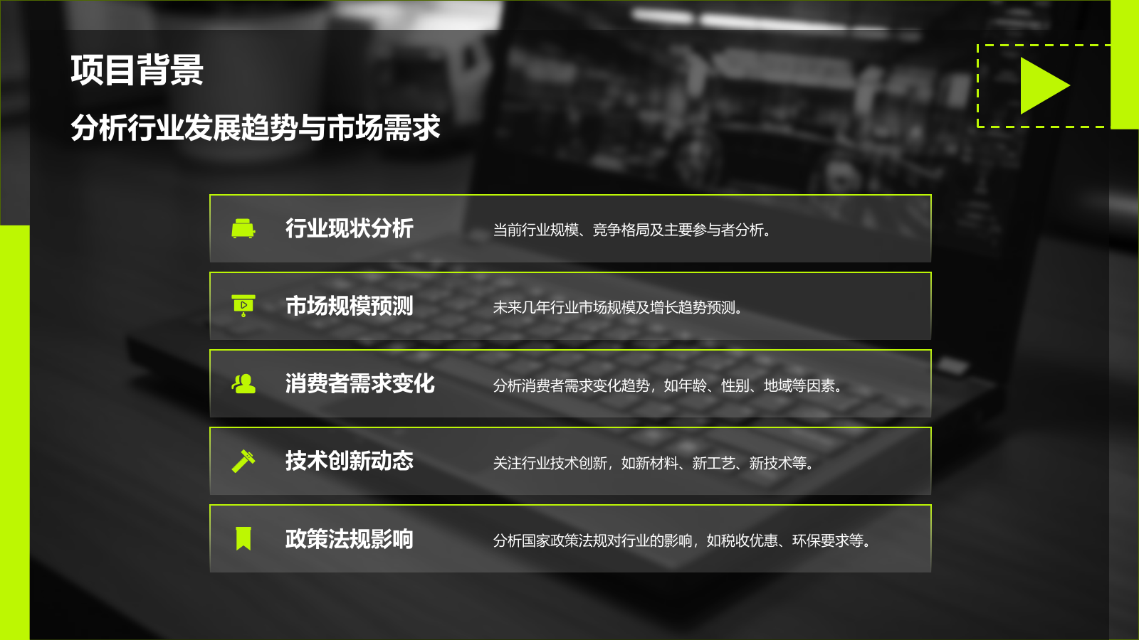 黑色商务风创业项目商业计划书指南PPT模板.pptx_第4页