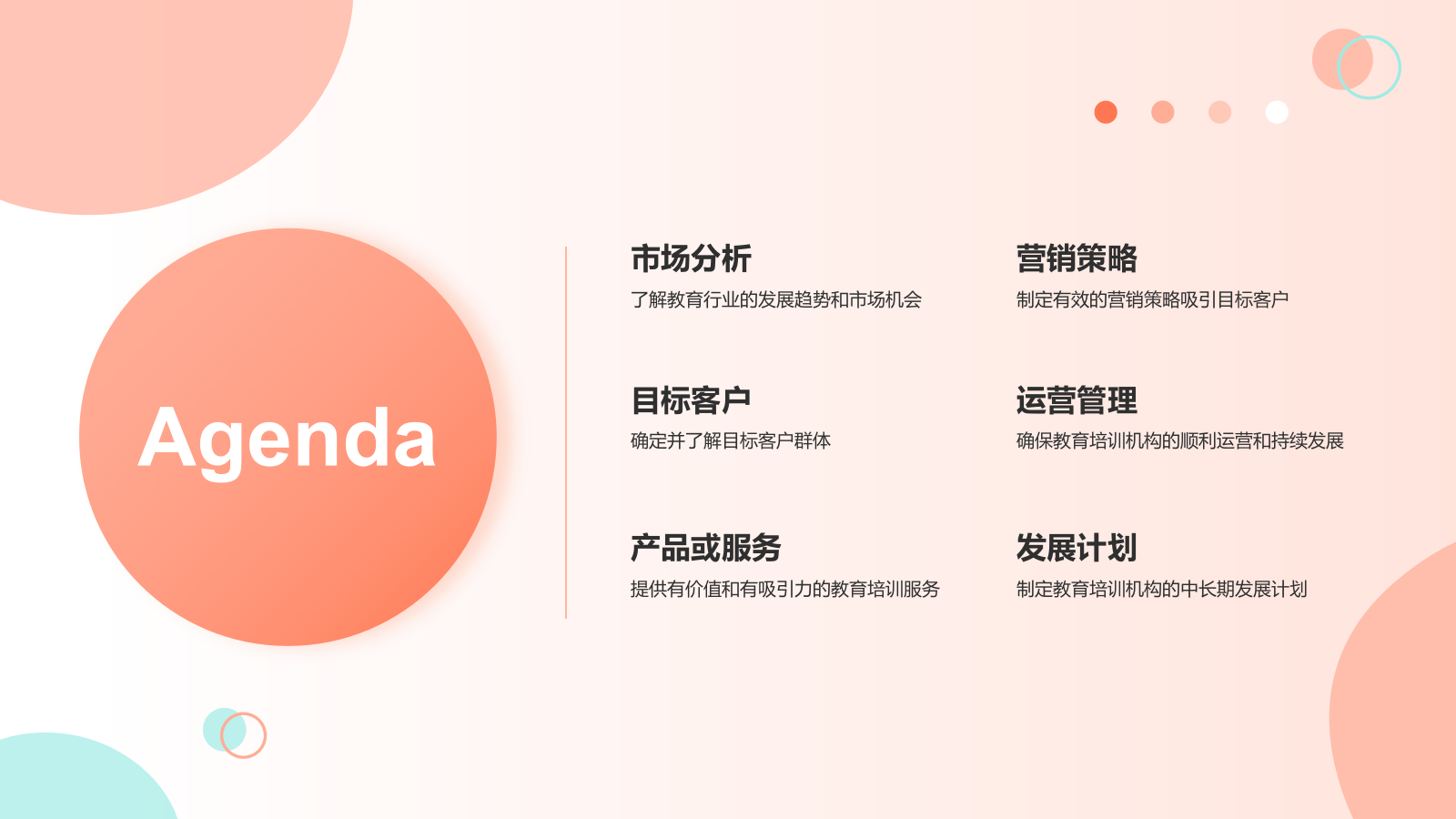 红色扁平风教育培训商业计划书PPT模板.pptx_第2页