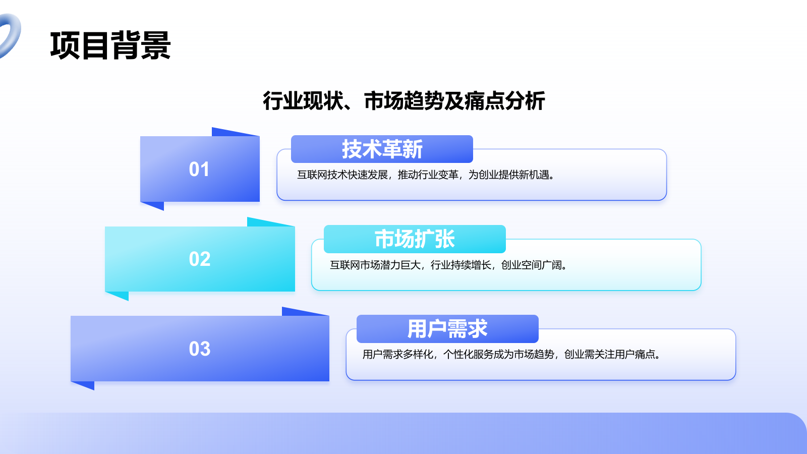 蓝色3D风创业计划书展示模板PPT模板.pptx_第4页