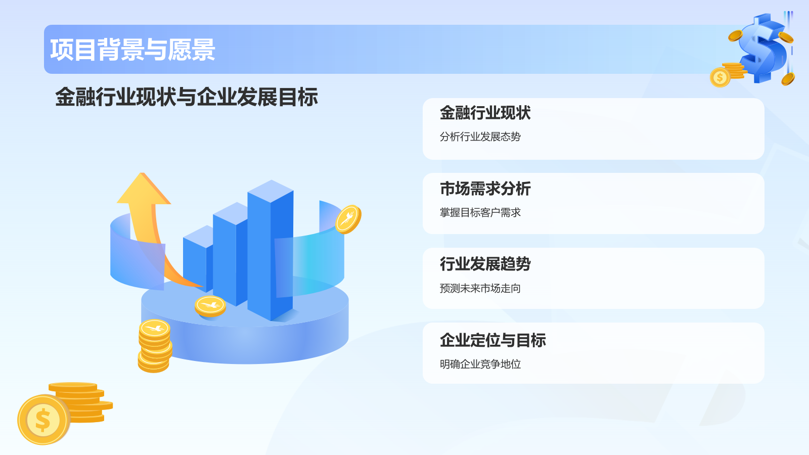 蓝色3D风金融行业商业计划书PPT模板.pptx_第4页