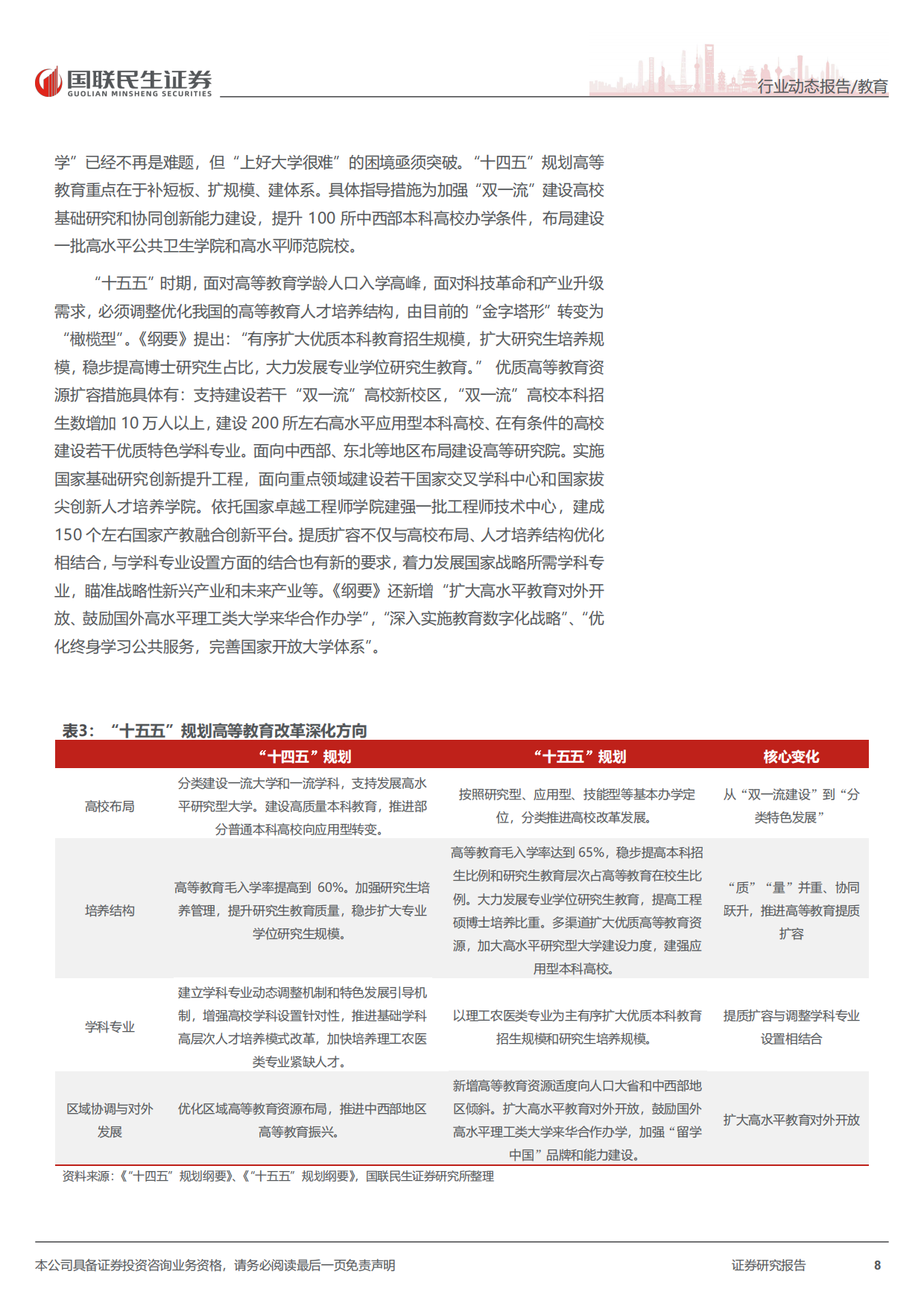 2026教育行业“十五五”规划纲要教育观察：“十五五”时期教育规划的宏观格局与基本导向-国联民生证券.pdf_第8页