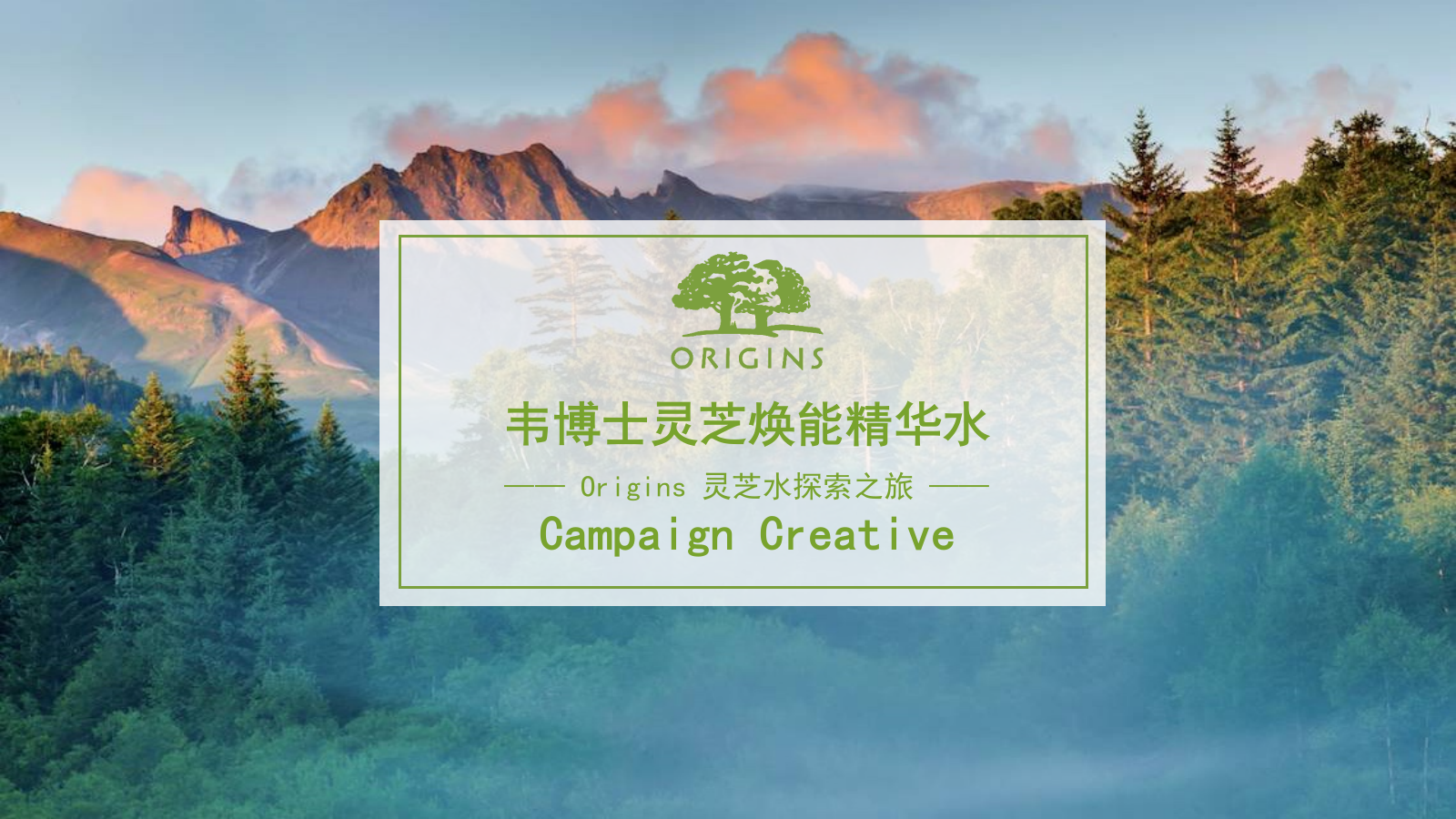 悦木之源韦博士Origins灵芝焕能精华水品牌传播案.pptx_第1页